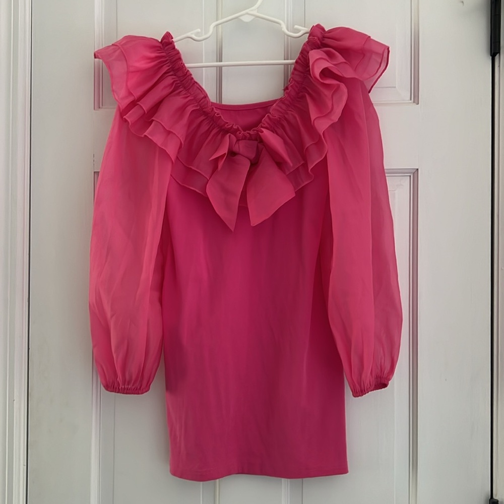 Boutique Pink Ruffled Girls Dress